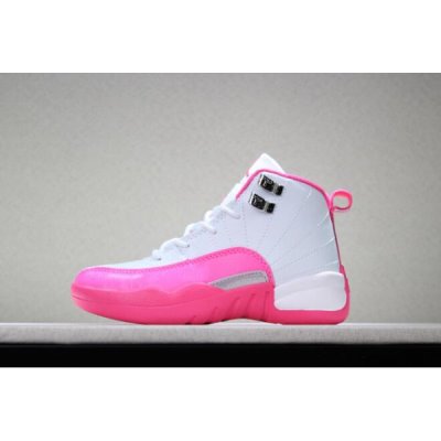 Nike Çocuk Air Jordan 12 Beyaz / Pembe Basketbol Ayakkabısı Türkiye - FFRVA692